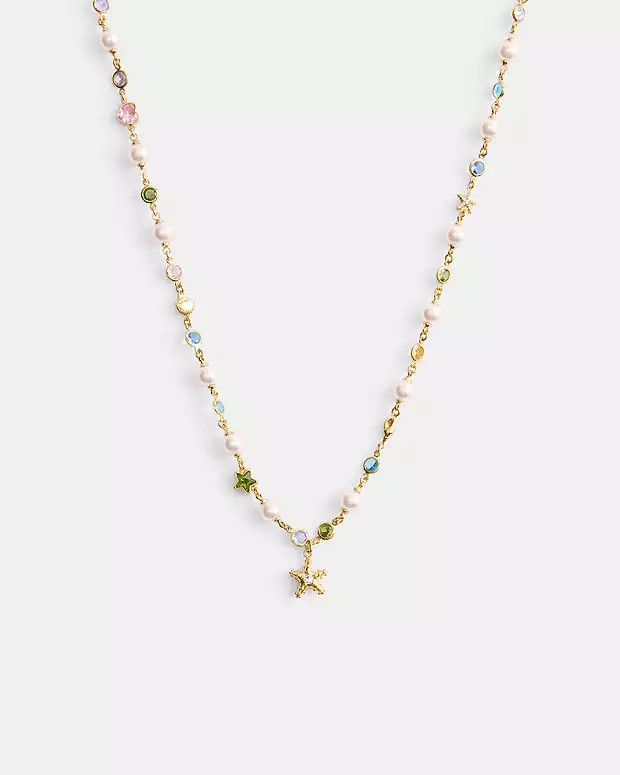 Starfish Pearls And Beads Necklace | Coach Outlet US