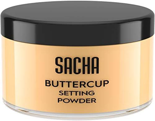 Sacha BUTTERCUP Setting Powder. No Ashy Flashback. Blurs Fine Lines and Pores. Loose, Translucent... | Amazon (US)