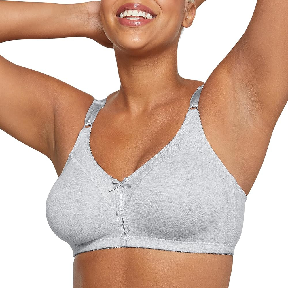 Bali Women's Double Support Wireless Bra, Full-Coverage Cotton T-Shirt Bra, Our Best Everyday Sty... | Amazon (US)