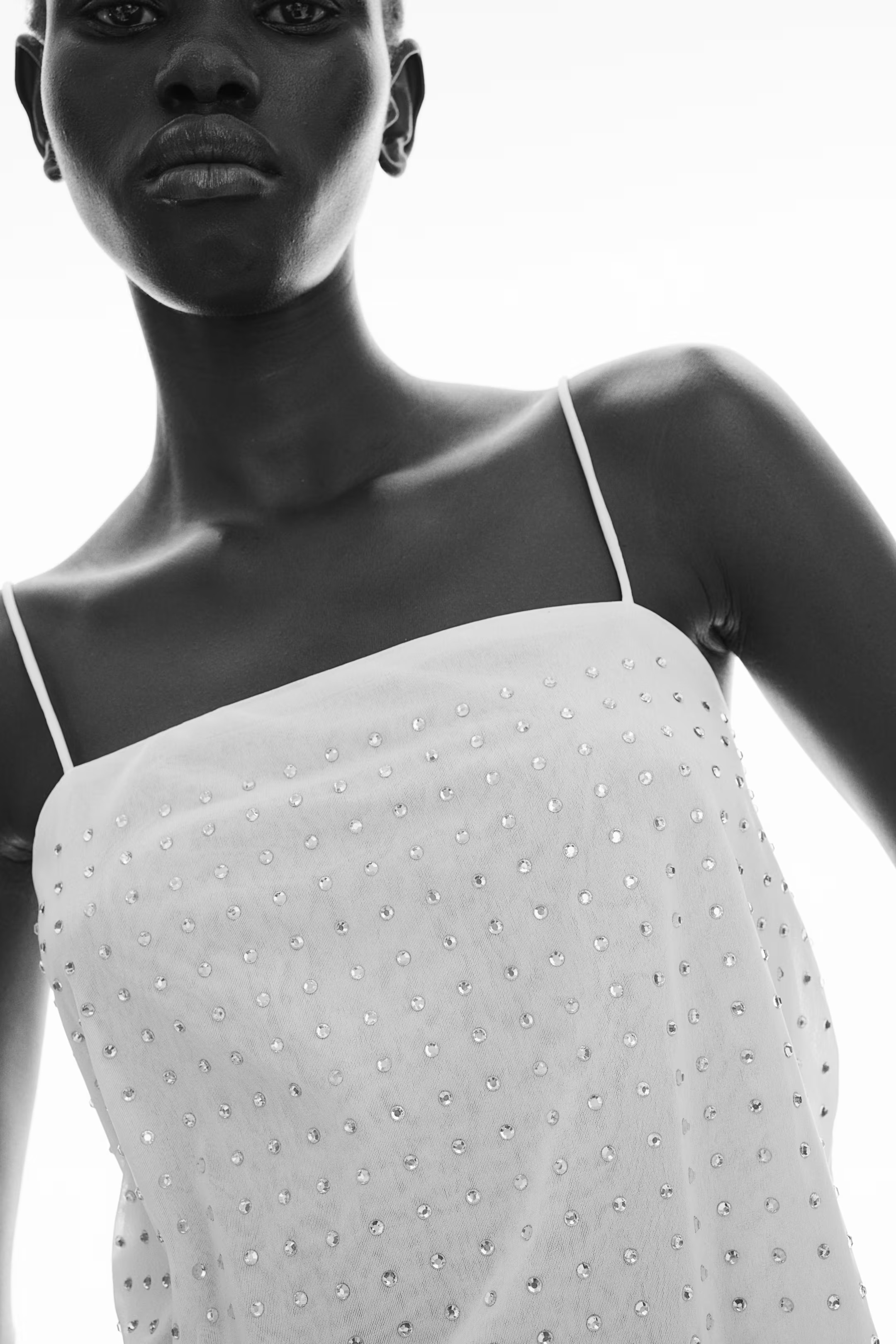 Rhinestone-embellished Camisole Top | H&M (US + CA)