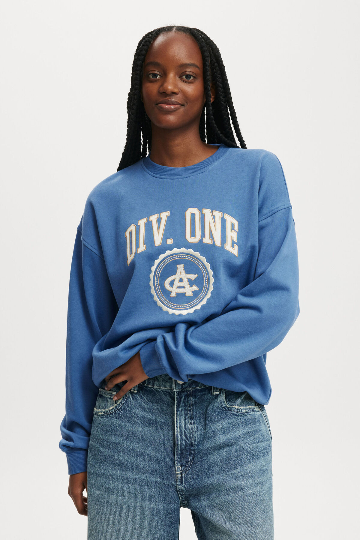 Classic Fleece Graphic Crew Sweatshirt | Cotton On (US)