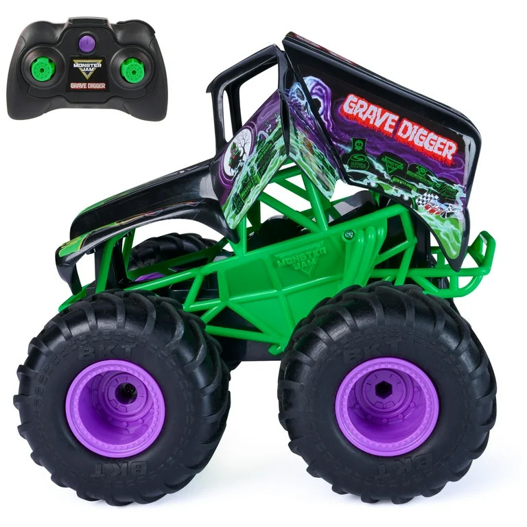 Monster Jam Smash & Bash Grave Digger Remote Control Vehicle, 1:15 Scale | Walmart (US)