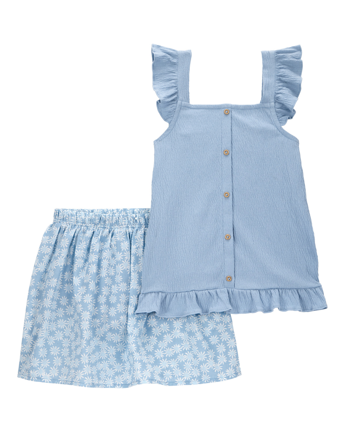 Kid 2-Piece Floral Skort Set - Blue | Carter's Inc