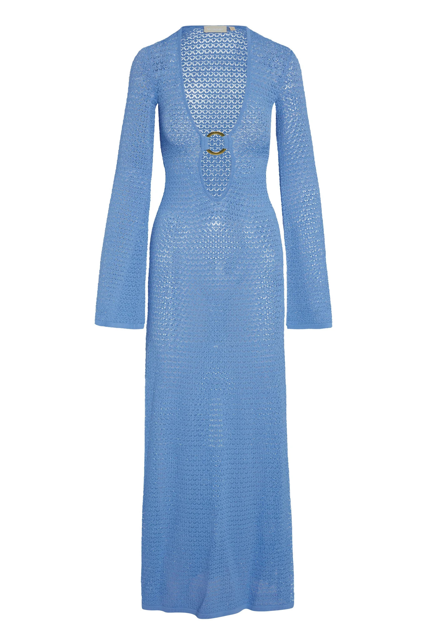 Montego Dress - Azure Lace Crochet | Monday Swimwear