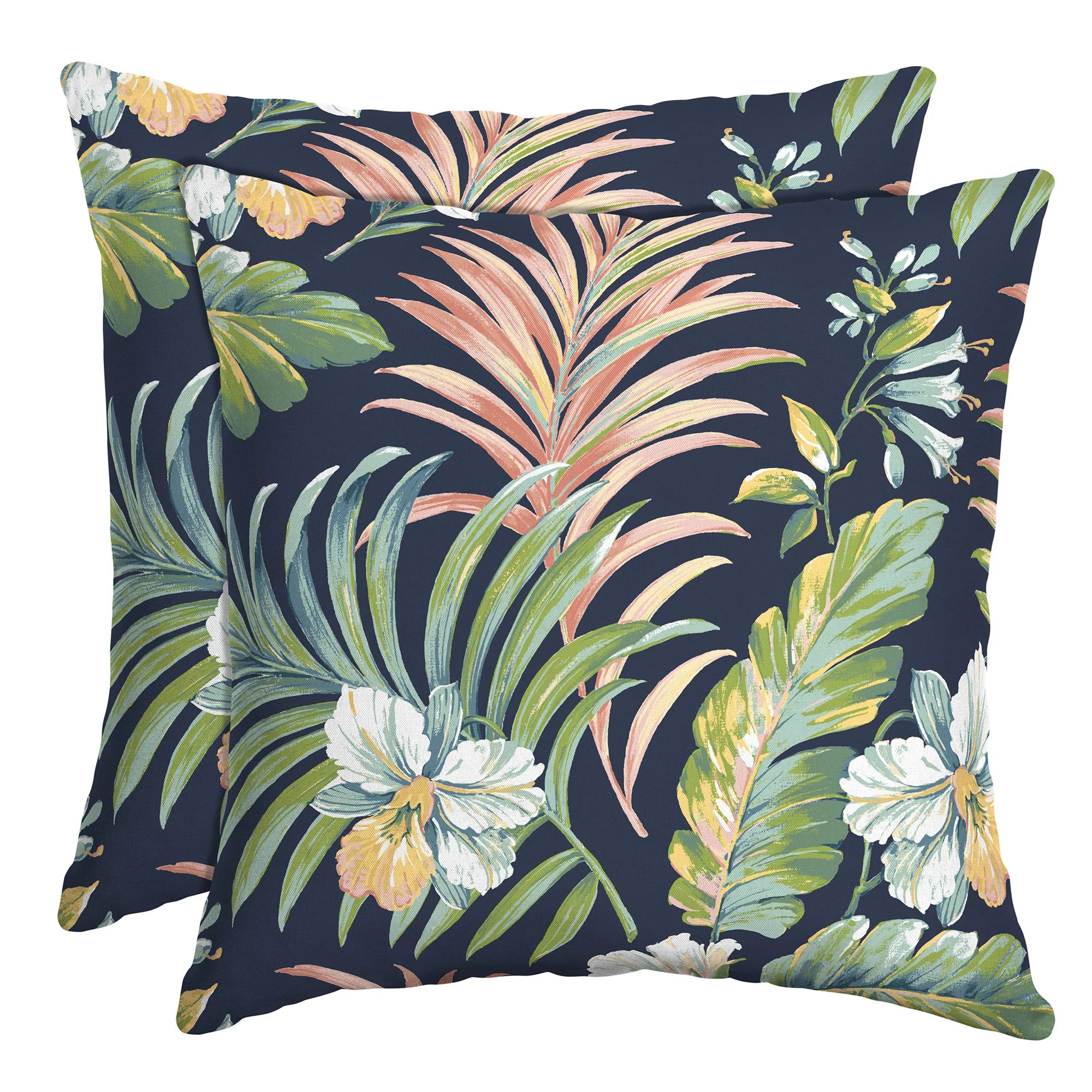 Matthews Floral Indoor/Outdoor Reversible Throw Pillow | Wayfair North America
