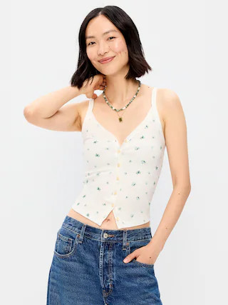 Button-Down Cami Tank Top | Old Navy (US)