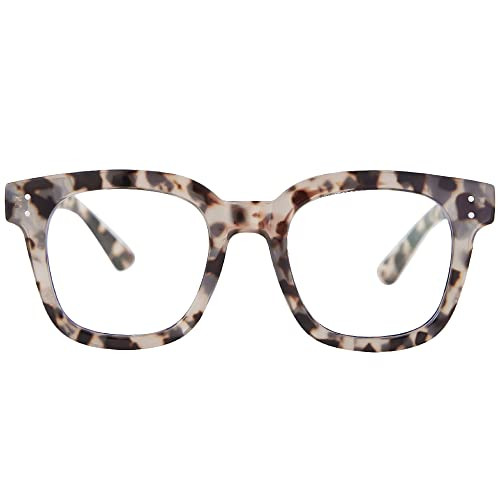Madison Avenue Blue Light Blocking Glasses Oversized Fashion Blue Light Glasses for Women Anti Eyestrain & UV Protection Computer Eyeglasses (Grey Demi) | Amazon (US)