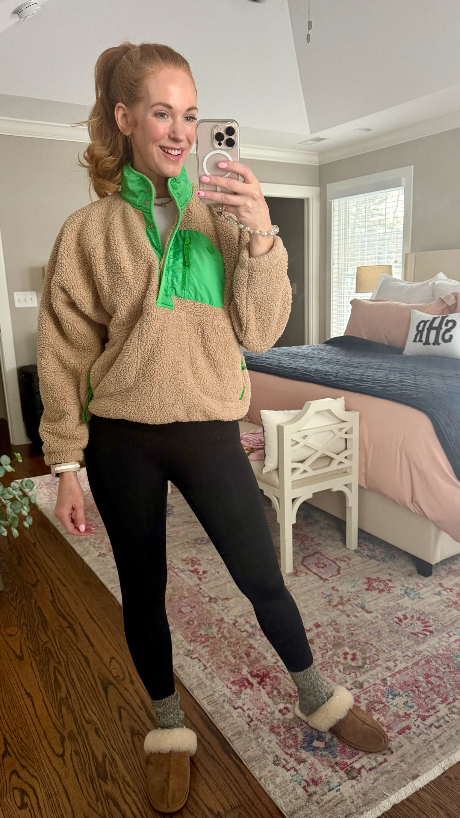 Endless snow days call for cozy and comfy! 
I love the FP look alike fleece from Amazon with warm socks and Ugg slippers! 

#LTKActive #LTKOver40 #LTKFindsUnder100