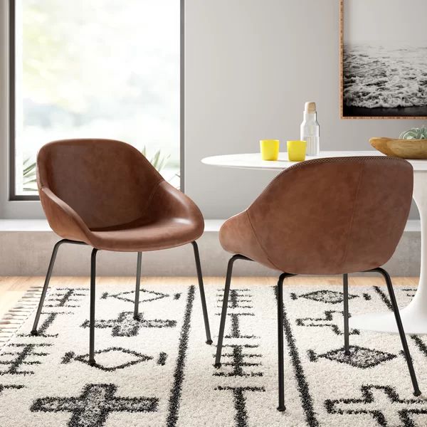 Edmont Upholstered Dining Chair (Set of 2) | Wayfair North America