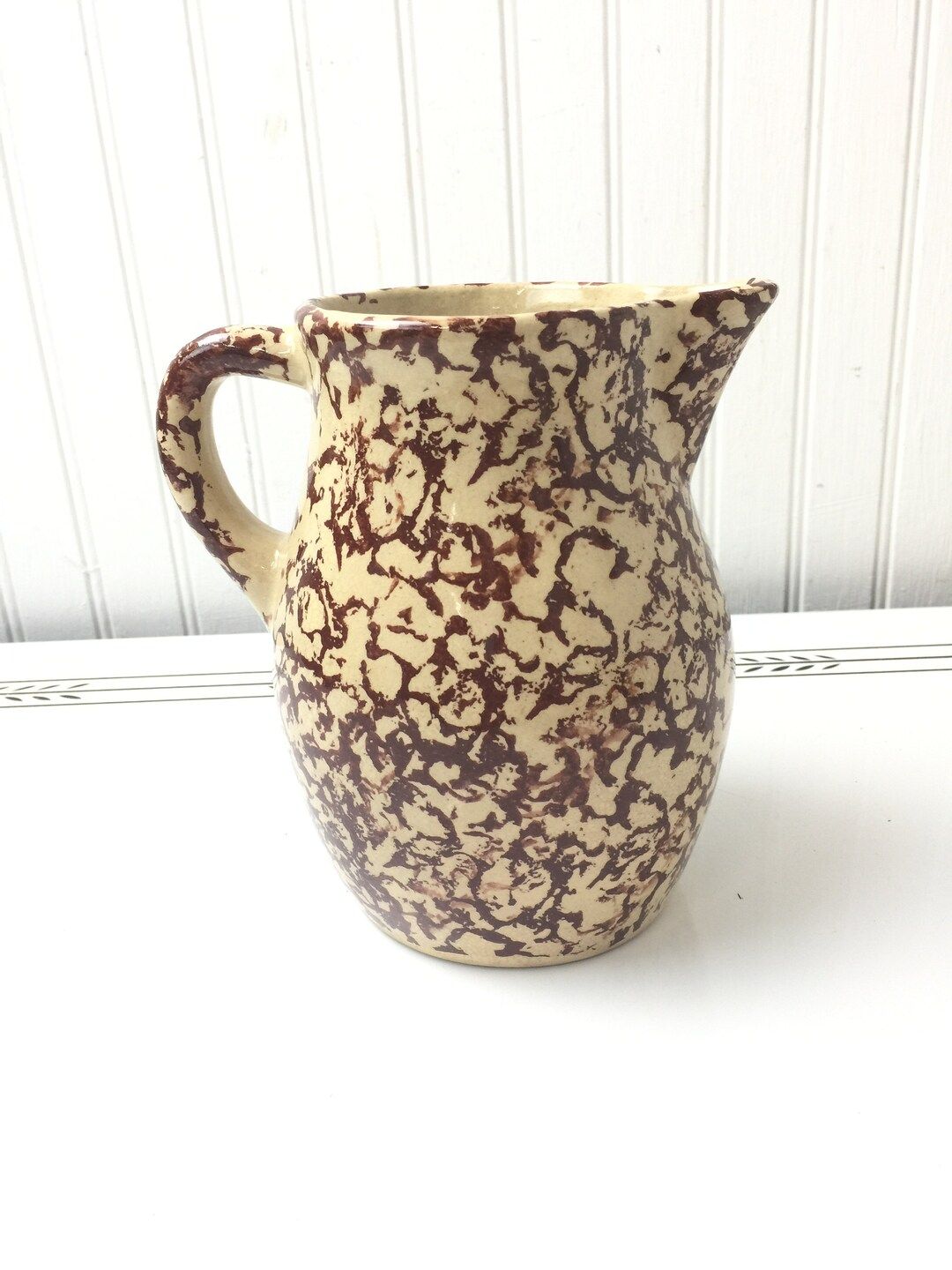 Vintage Roseville pottery, pitcher,ceramic pitcher, sponge paint,water jug, pitcher, dinnerware,C... | Etsy (US)