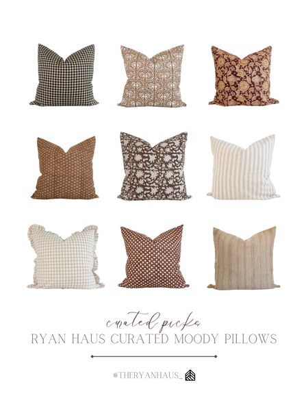 Moody pillow covers! If you’re like me and love incorporating pattern, prints and warm tones into your home year round, all of these pillow covers are perfect. Mix and match them for a beautiful cozy look! 

#LTKstyletip #LTKhome