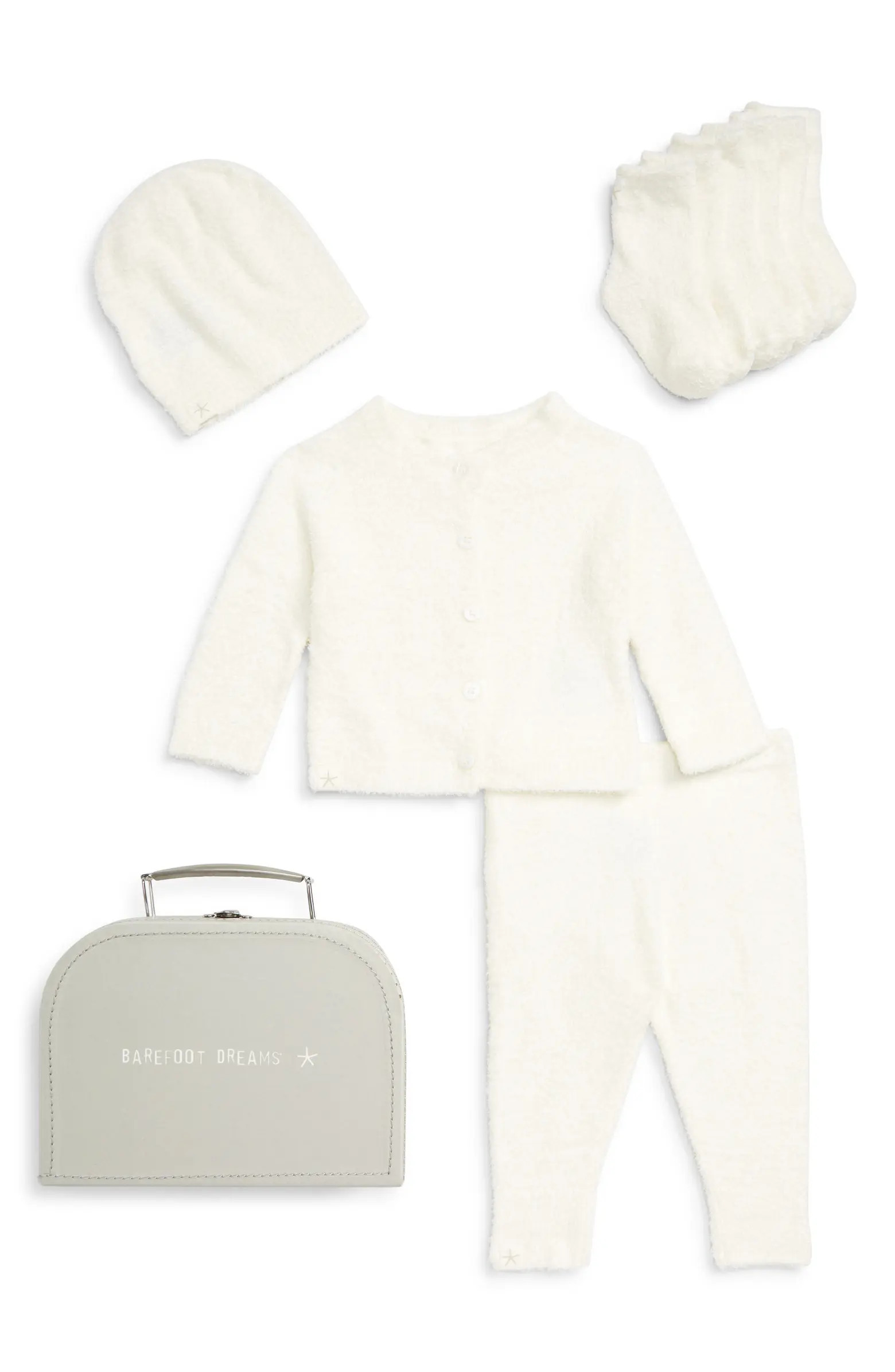 CozyChic® Lite Classic Cardigan, Pants, Socks, Beanie & Suitcase Set | Nordstrom