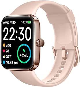 SKG Smart Watch for Women, Fitness Tracker 5ATM Swimming Waterproof, Health Monitor for Heart Rat... | Amazon (US)