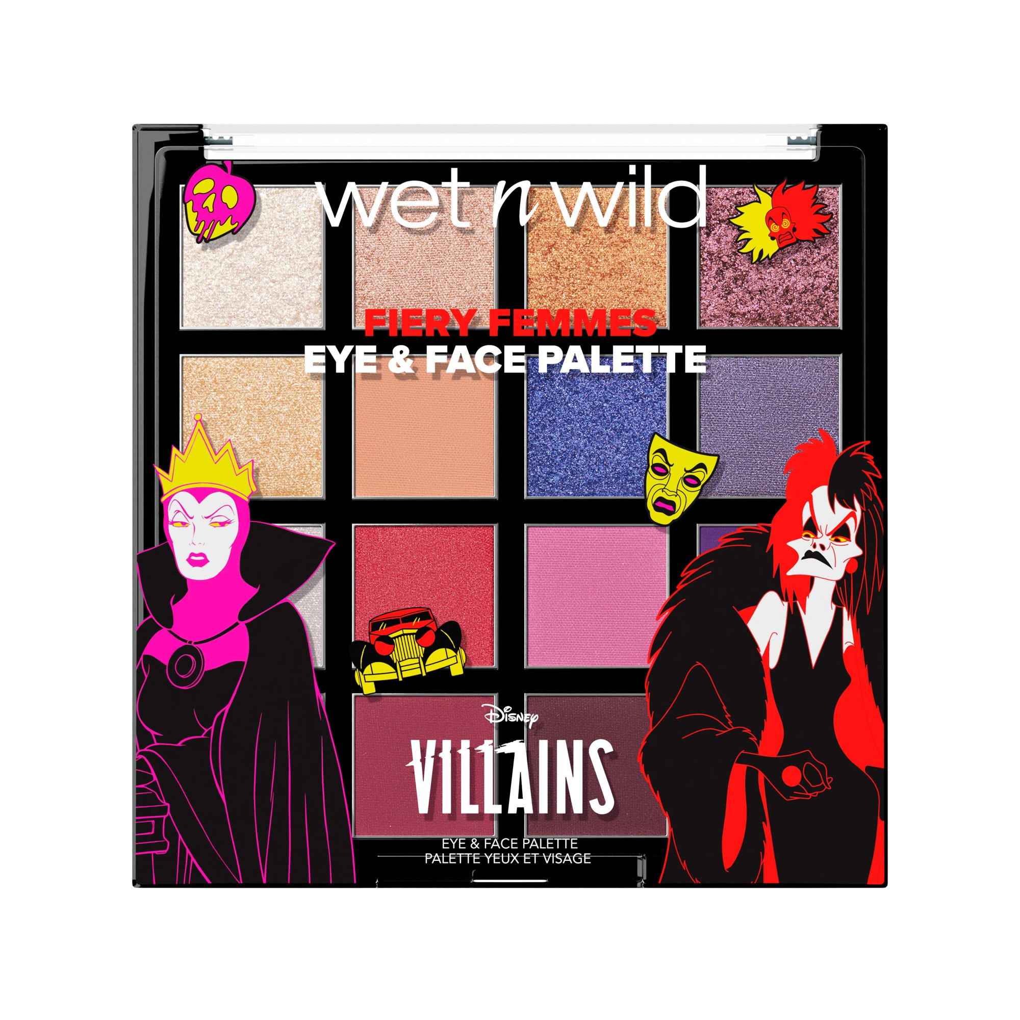 Wet N Wild Disney Villains Fiery Femmes Eye and Face Palette in Unleashed - 0.62 Ounces | Walmart (US)