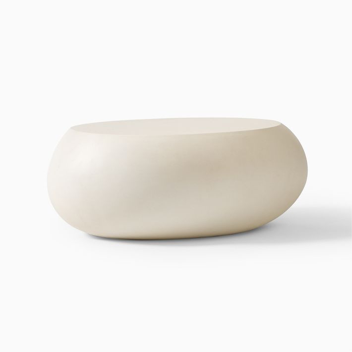 Pebble Indoor/Outdoor Oval Coffee Table (36") | West Elm CA