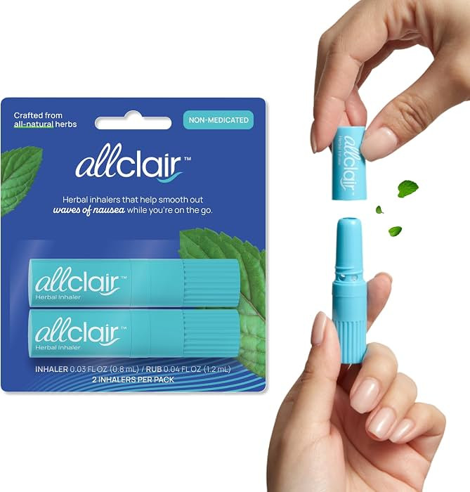 Nausea Relief Inhaler - All-Natural Remedy for Motion Sickness, Morning Sickness, Stress, and Que... | Amazon (US)