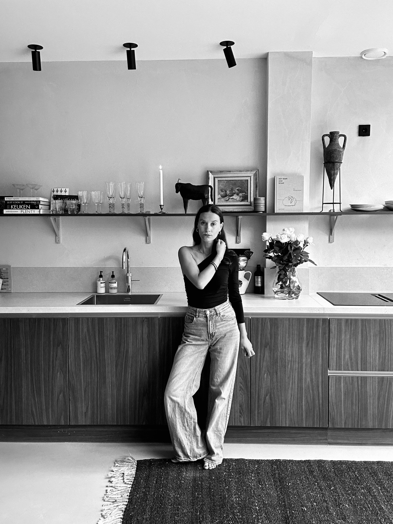 Asymmetrical black top with jeans inspo look ✨

outfit inspiration, Baum und Pferdgarten, summer style, Jamaica top, one sleeve top, high waist mom jeans, mango, Netherlands. 

#LTKeurope #LTKstyletip #LTKSeasonal