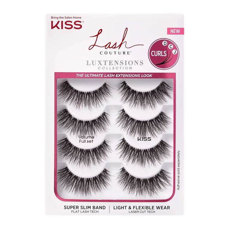 KISS Lash Couture LuXtensions Fake Eyelashes Multipack, 4 Pairs | Walmart (US)