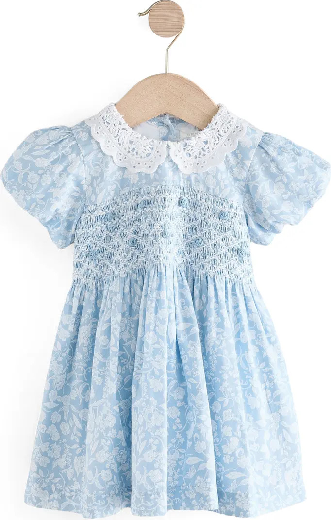 Kids' Ditsy Smocked Cotton Dress | Nordstrom