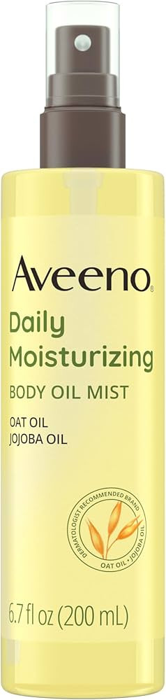 Aveeno Daily Moisturizing Body Oil, Body Mist for Dry Skin with Oat Oil and Jojoba Oil, Nourishin... | Amazon (US)