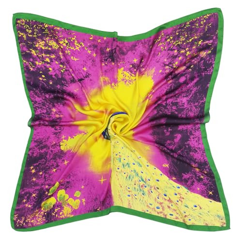 Julunar Silk Like Head Scarf for Women - Satin Large Hair Scarves - 35" Square Silk Hair Wrap for Sleeping with Gift Packed | Amazon (US)