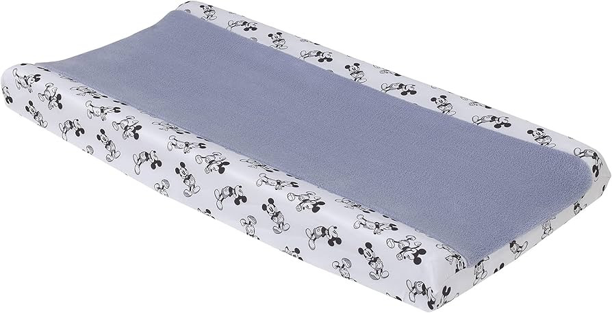 Disney Mickey Mouse - Timeless Mickey Super Soft Baby Blue Changing Pad Cover | Amazon (US)