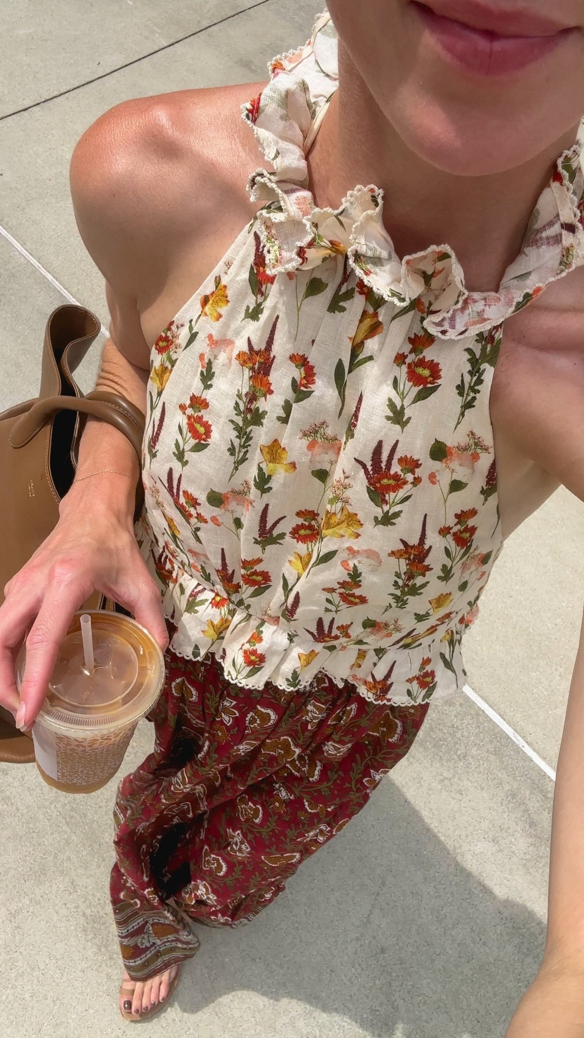 Transitional skirts 🍂  A printed option is great for this time of year as you can pull from the colors to create warm weather looks for now and cold weather looks for later! Mine is old by MILLE (called the Paulo), but it is available in other colors.

#transitionaloutfit #summertofallstyle #fallskirt #floralskirt #femininestyle 

#LTKStyleTip #LTKSeasonal