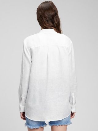 Linen Boyfriend Shirt | Gap (US)