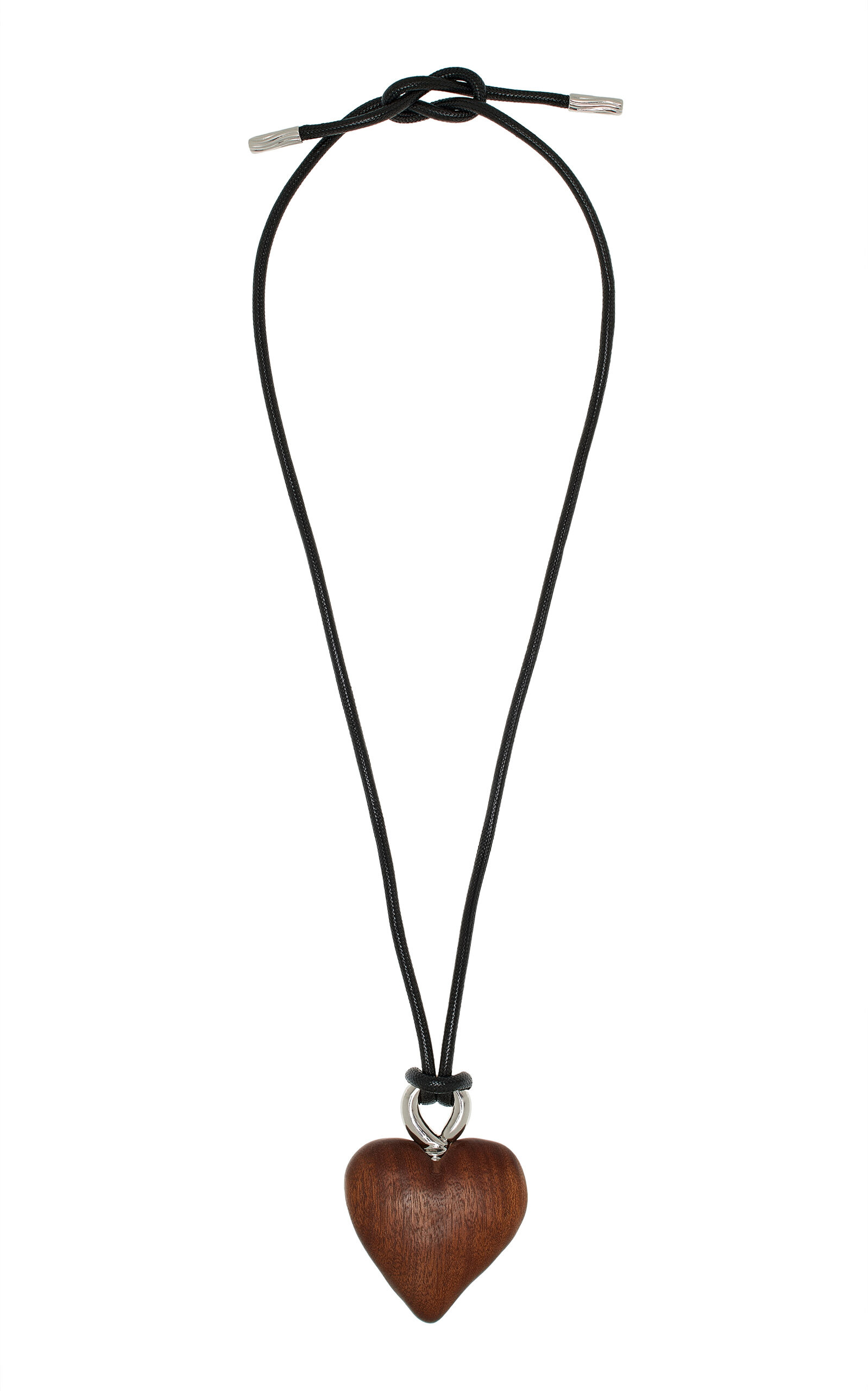 Verona Rhodium-Plated Wood Necklace | Moda Operandi (Global)