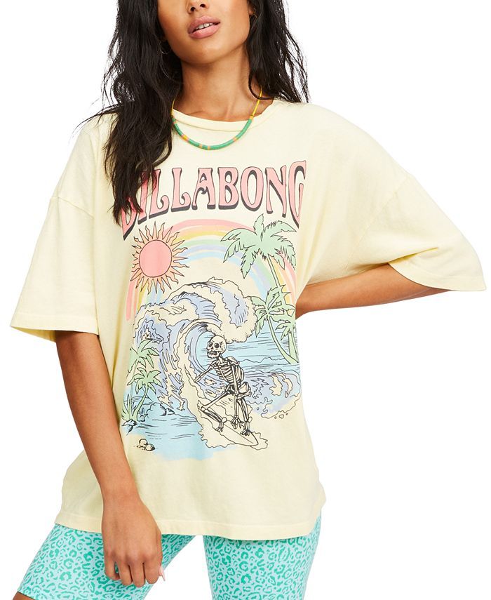Billabong Juniors' Cotton Over The Rainbow T-Shirt & Reviews - Tops - Juniors - Macy's | Macys (US)
