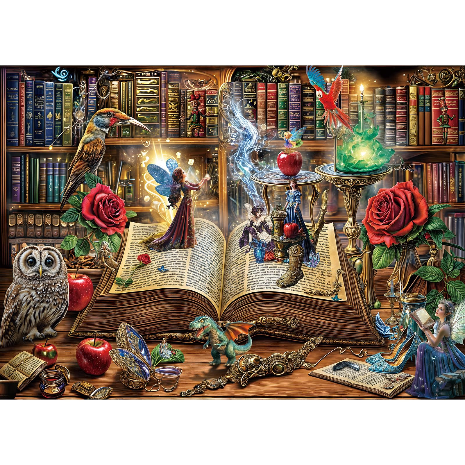 Magic Book Jigsaw Puzzles, 1000 Piece Puzzle for Adults, Family Puzzles Game, Fun Relaxing Challe... | Amazon (US)