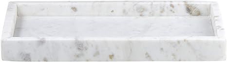 Amazon.com | 47th & Main Elegant Marble Tray 12 x 6.3-inches, White Rectangle: Serving Trays | Amazon (US)