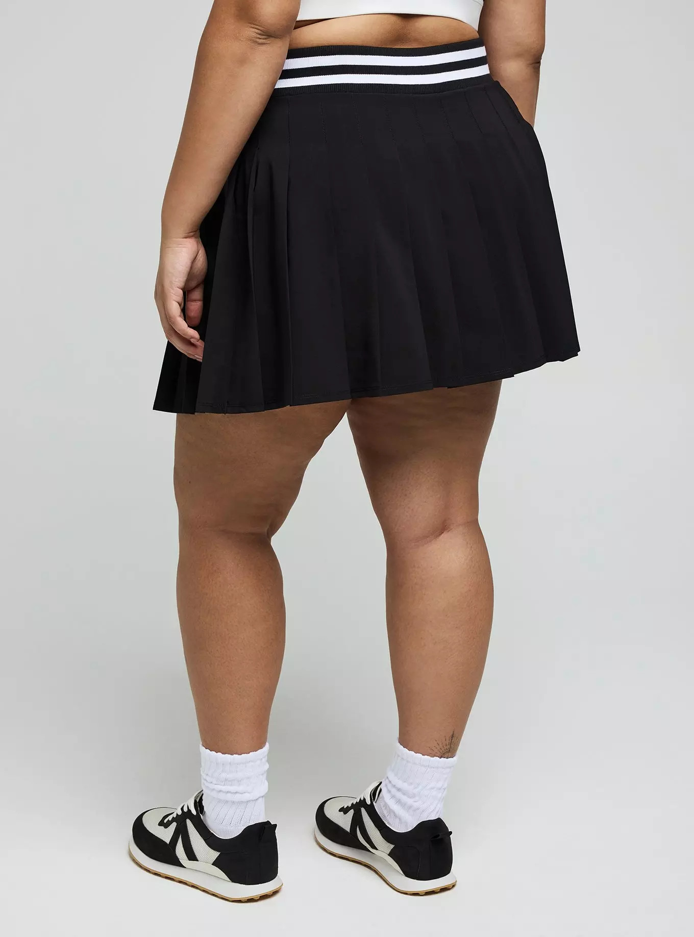 TRU Stretch Woven Pleated Active Skirt With Bike Short | Torrid (US & Canada)