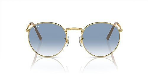 Ray-Ban RB3637 New Round Sunglasses, Gold/Clear Gradient Blue, 50 mm | Amazon (US)