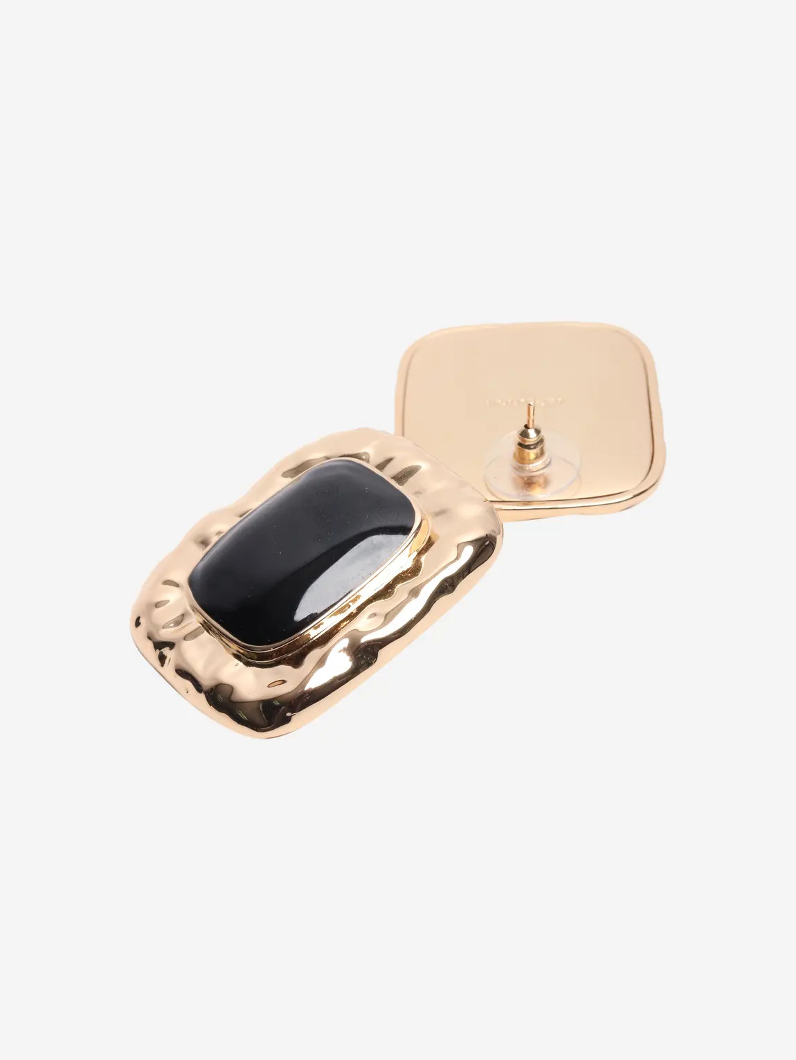 Gold embellished gold-plated earrings | BrandAlley