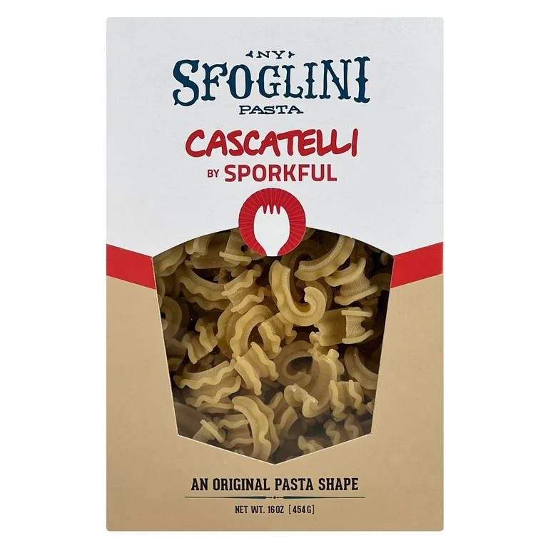 Sfoglini Cascatelli Pasta by Sporkful, Shelf-Stable, 16 oz Box | Walmart (US)