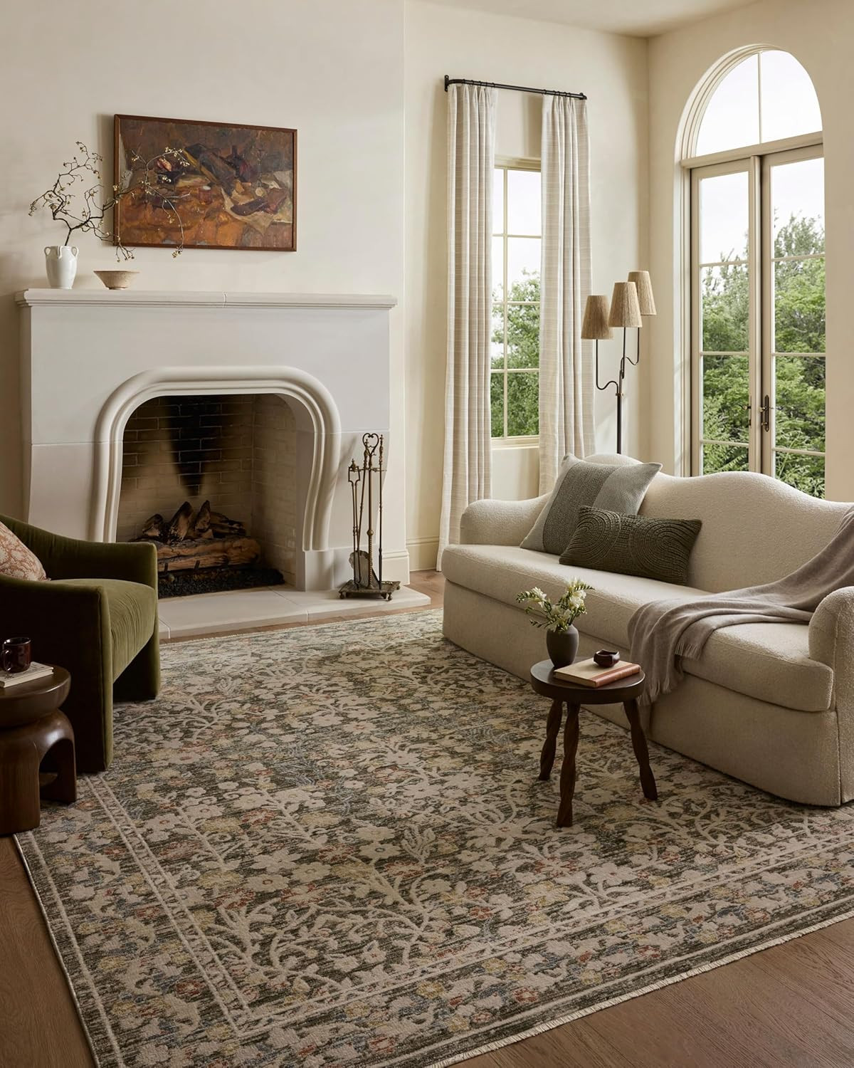 Loloi Clarisse Olive/Multi 9'-6" x 13' Area Rug | Amazon (US)