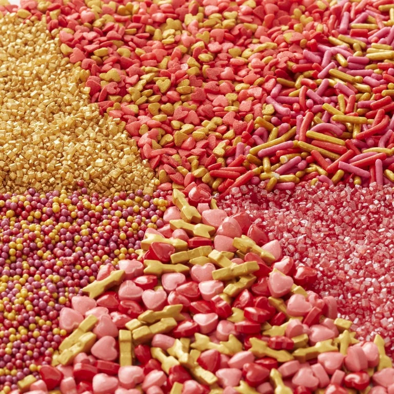 Wilton 6-Cell Metallic Valentine's Day Sprinkles Mix, 6.98 oz. | Walmart (US)