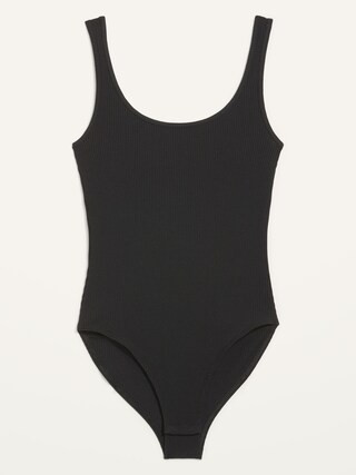 Rib-Knit Cotton-Blend Bodysuit for Women | Old Navy (US)