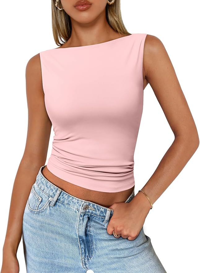 Trendy Queen Women Going Out Summer Tank Tops Spring Casual Basic Cute 2026 Sleeveless Shirt Vaca... | Amazon (US)