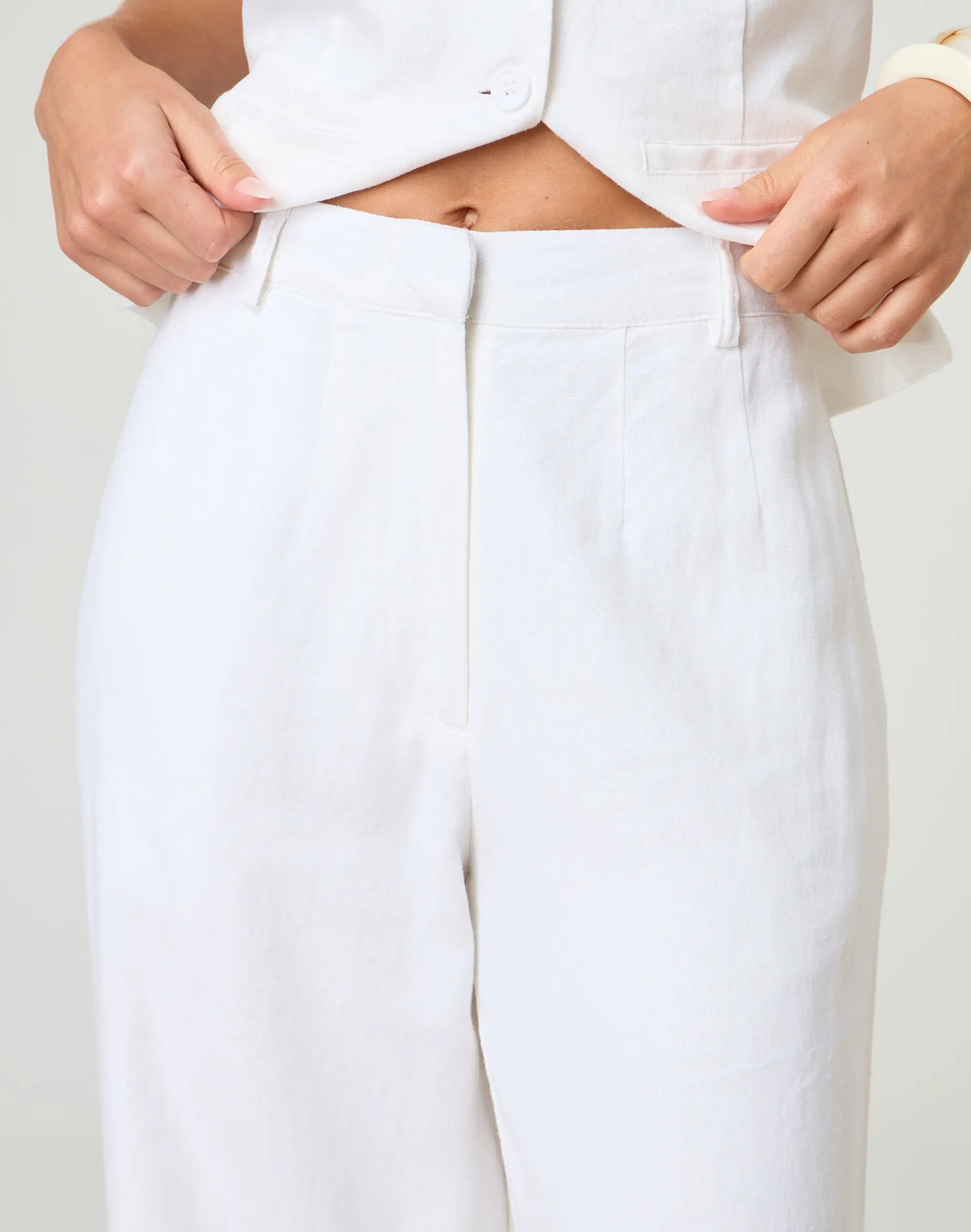 Linen Pleat Wide Leg Pant | Glassons (Australia)