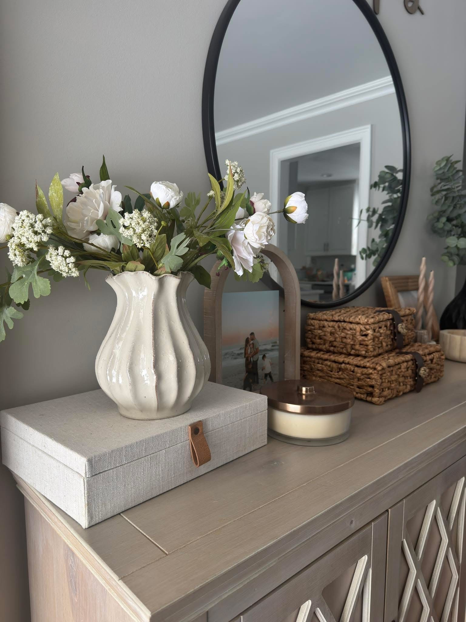 Front entryway. Console table styling. Entryway decor. Credenza styling. Home decor. Hearth and hand home decor @Target @amazonstylefinds 
#LTK×Target
#LTKhome #LTKsalealert #LTKTarget

#LTKSaleAlert #LTKSpringSale #LTKHome