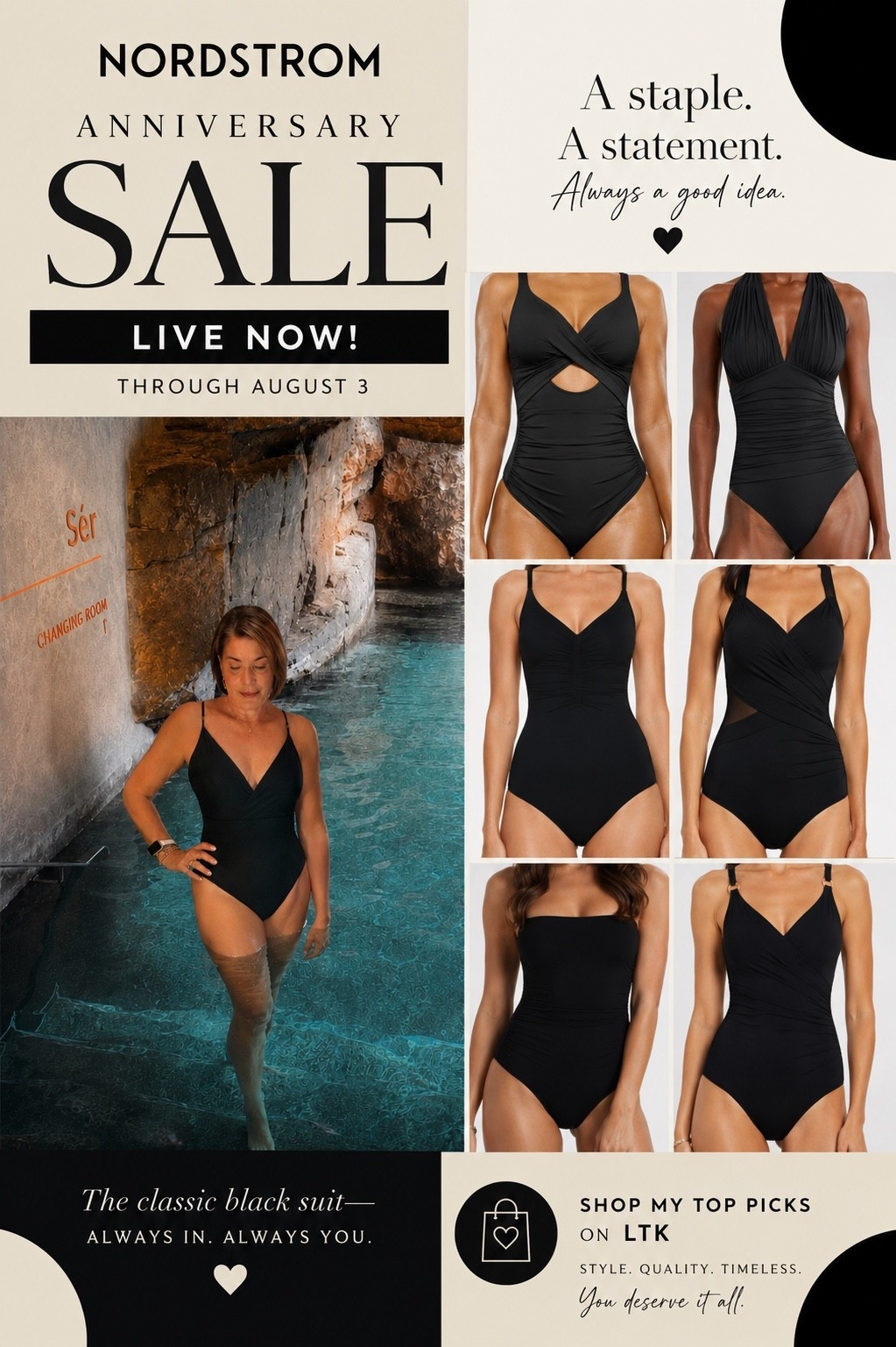 A classic black swimsuit is one piece I’ll never travel without. It took me from Iceland’s Sky Lagoon to relaxing spa days—and it’ll be in my suitcase for many more adventures. Sharing a few timeless favorites from the Nordstrom Anniversary Sale that are worth packing. 🖤

#LTKTravel #LTKSaleAlert #LTKOver40