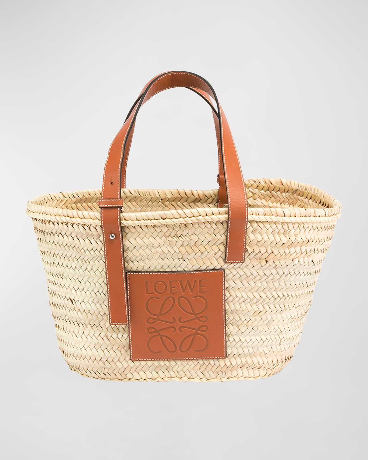 Basket Small Palm Tote Bag | Neiman Marcus