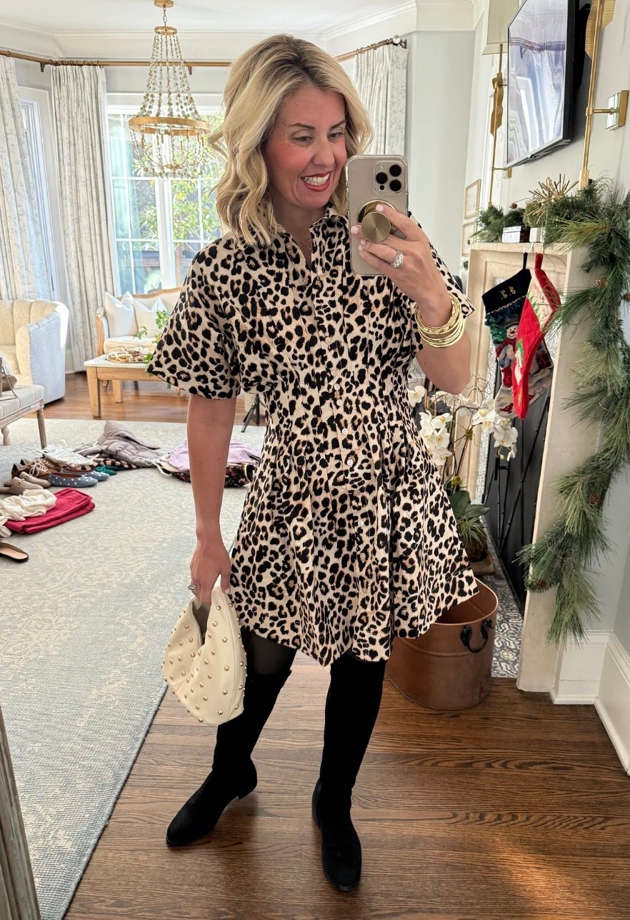 Fleece tights and waterproof boots are always gonna be a yes for me in the winter! Mixing high and low price points is my fav by the way! 

XS dress
S tights
S sweater 
Size down in the boots

#LTKootd #LTKdayinmylife #LTKgrwm #LTKOver40 #LTKgrwm #LTKootd