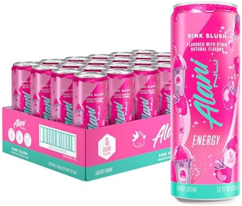 Alani Nu PINK SLUSH, Sugar Free, Low Calorie Energy Drinks, 200mg Caffeine, Biotin, B Vitamins, Z... | Amazon (US)