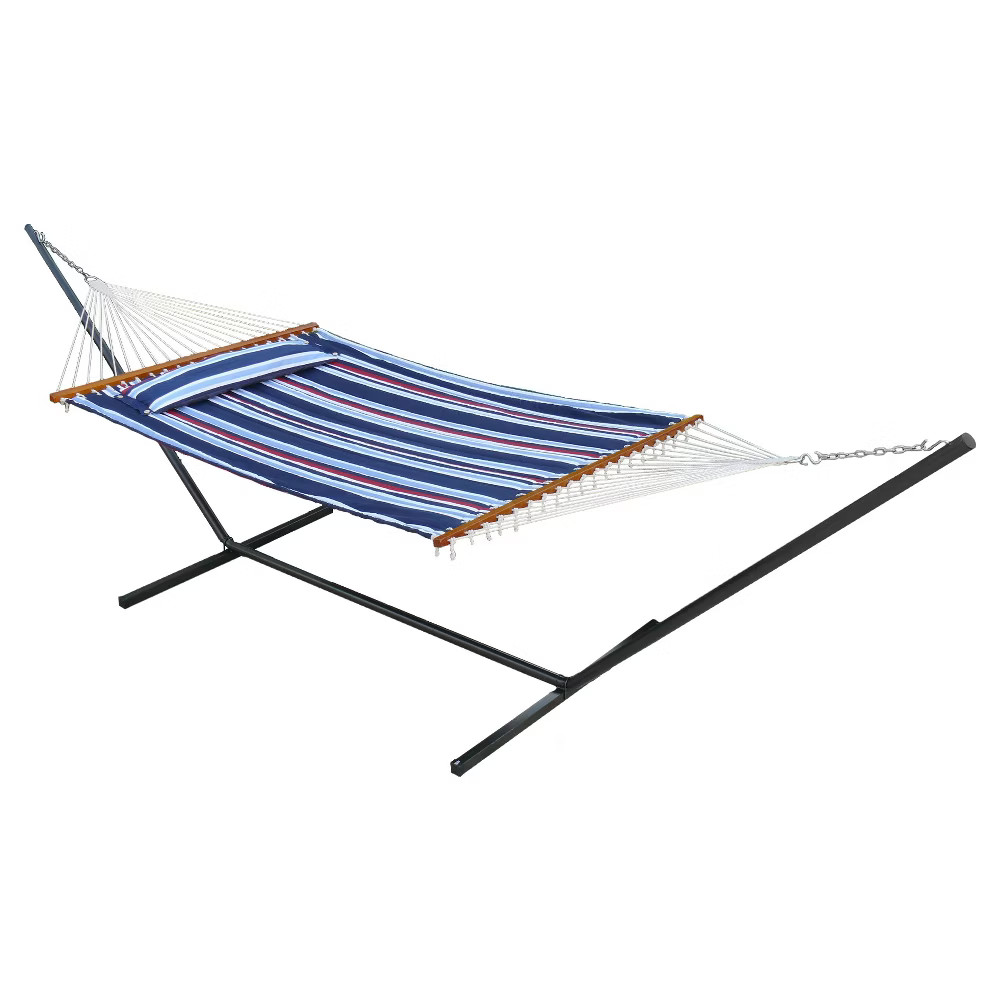 Santorini Reversible Double Hammock - Blue/Stripe | Target