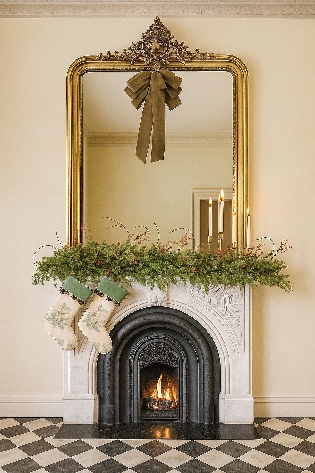 Christmas mantle styling 

Christmas stockings, mantle mirror, Christmas garland, Christmas stems, holiday decor 

#LTKSeasonal #LTKHoliday #LTKHome