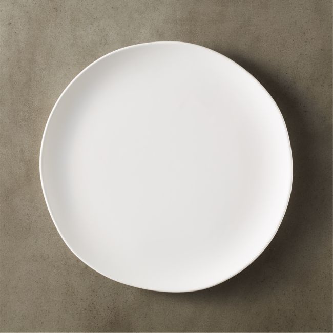 Crisp Matte White Dinner Plate | CB2