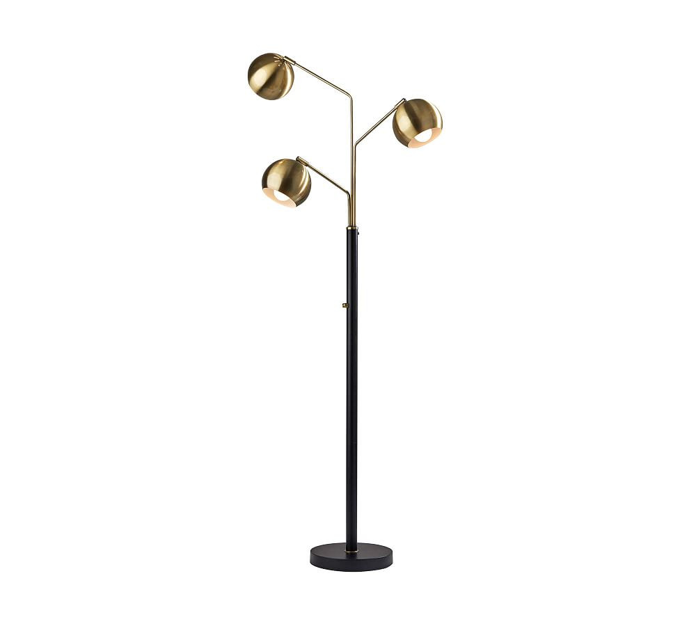 Brooks Metal Triple Head Floor Lamp (68") | Pottery Barn (US)